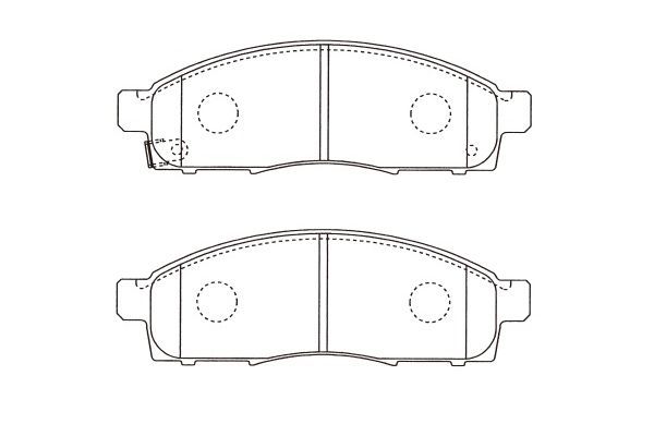 KAVO PARTS Комплект тормозных колодок, дисковый тормоз BP-6631